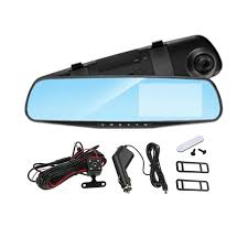 ESPEJO RETROVISOR UNIVERSAL CON DOBLE CÁMARA HD
