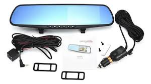 ESPEJO RETROVISOR UNIVERSAL CON DOBLE CÁMARA HD